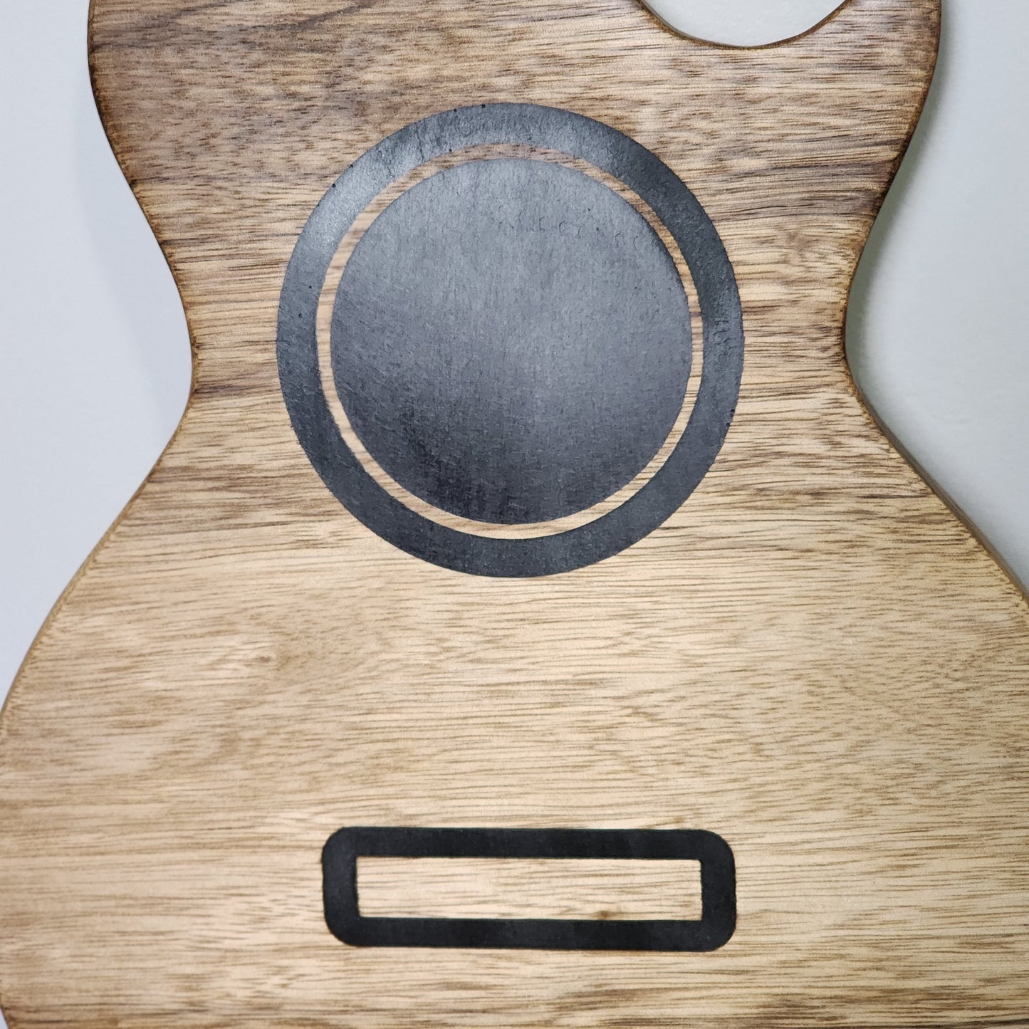 Black Limba and black Resin Acoustic Guitar Serving Board - Exotic