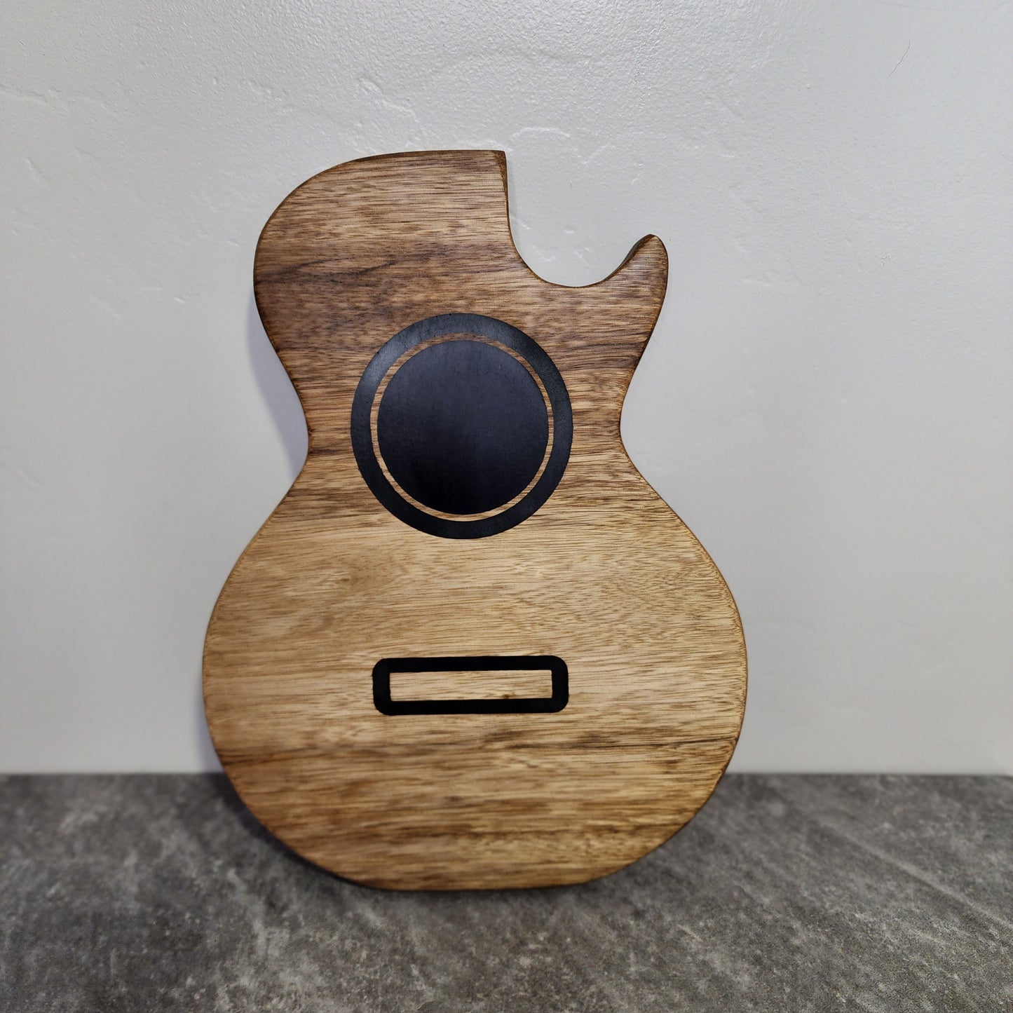 Black Limba and black Resin Acoustic Guitar Serving Board - Exotic