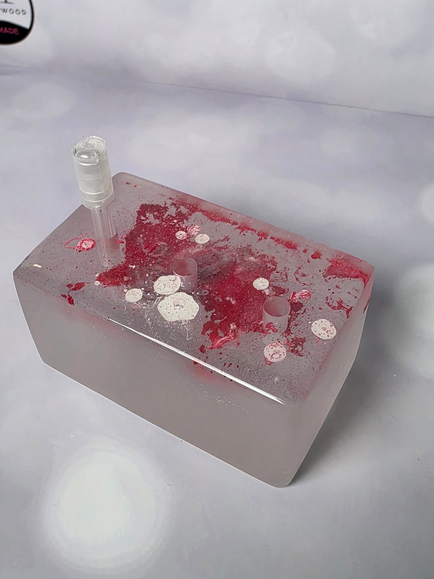 Red and White Injection Holder with 3 wells