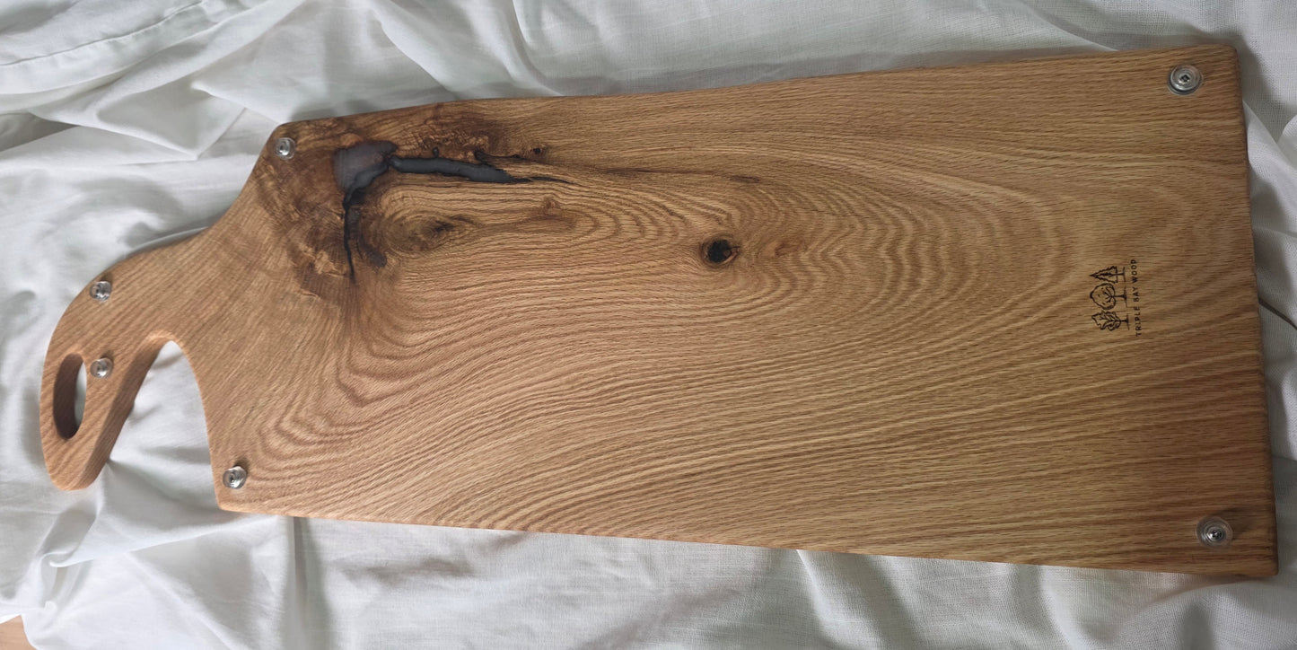White Oak and White Resin Large with Handle