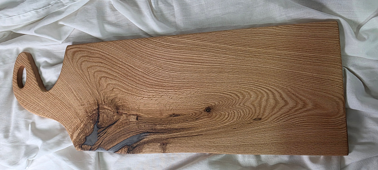 White Oak and White Resin Large with Handle