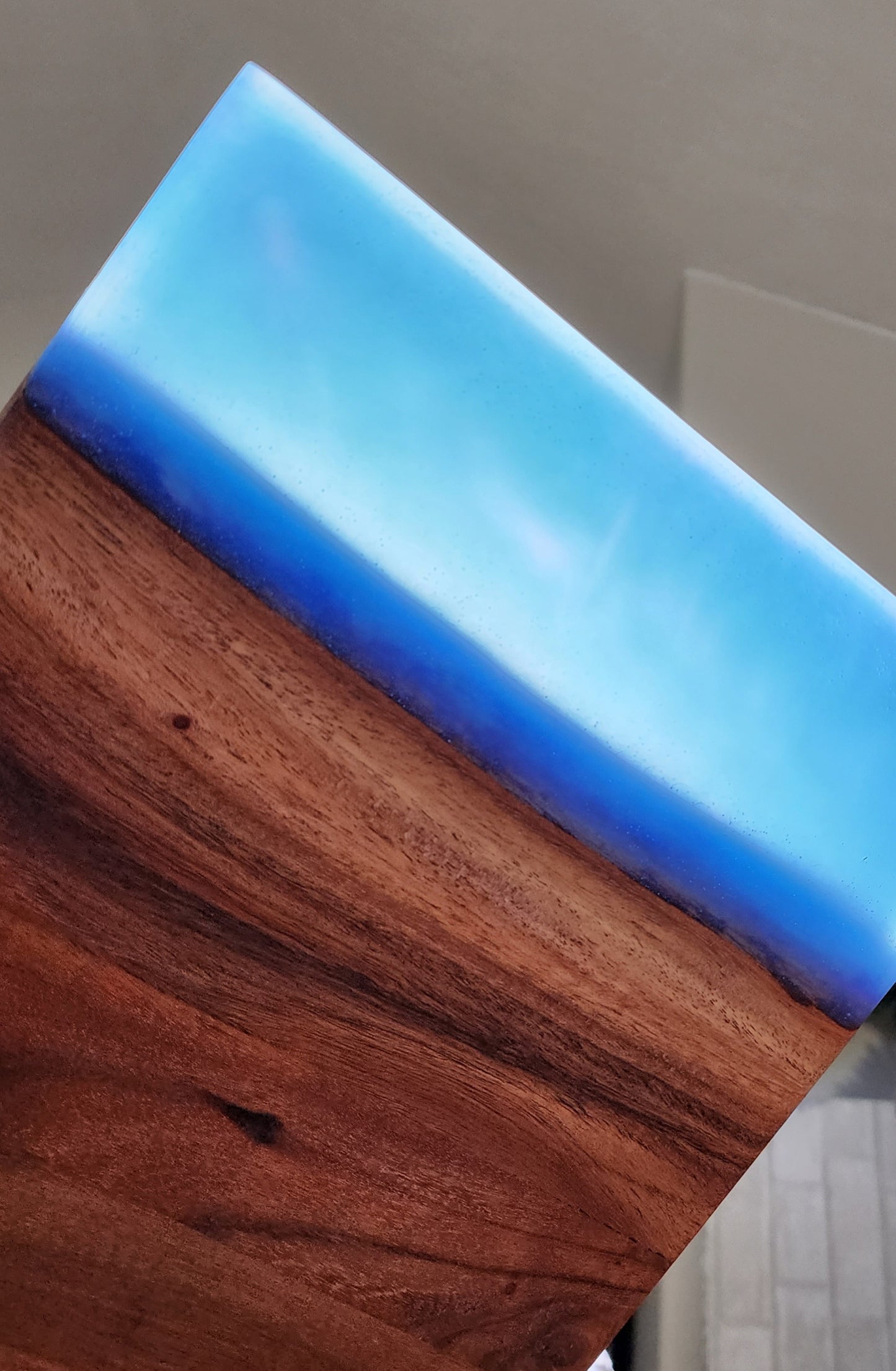 Acacia and Deep Blue Serving Board