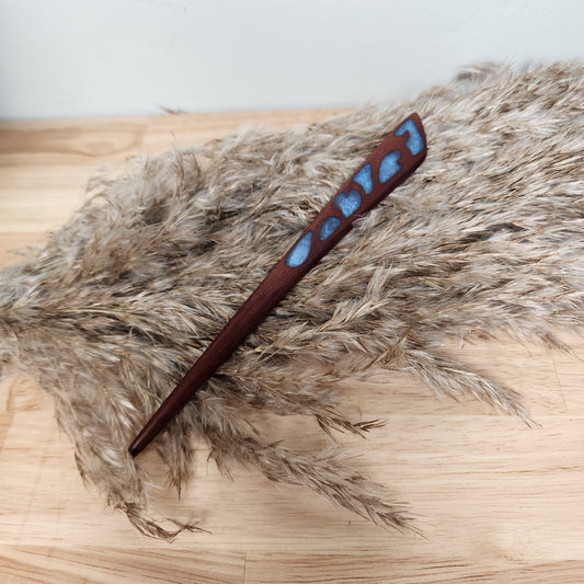 Wood and Resin Hair Stick - Various Colors