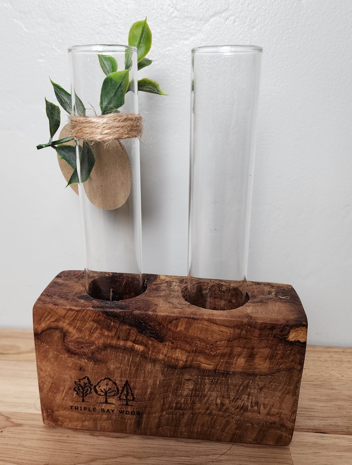 Curly Maple 2 Plant Propagation Station / Vase