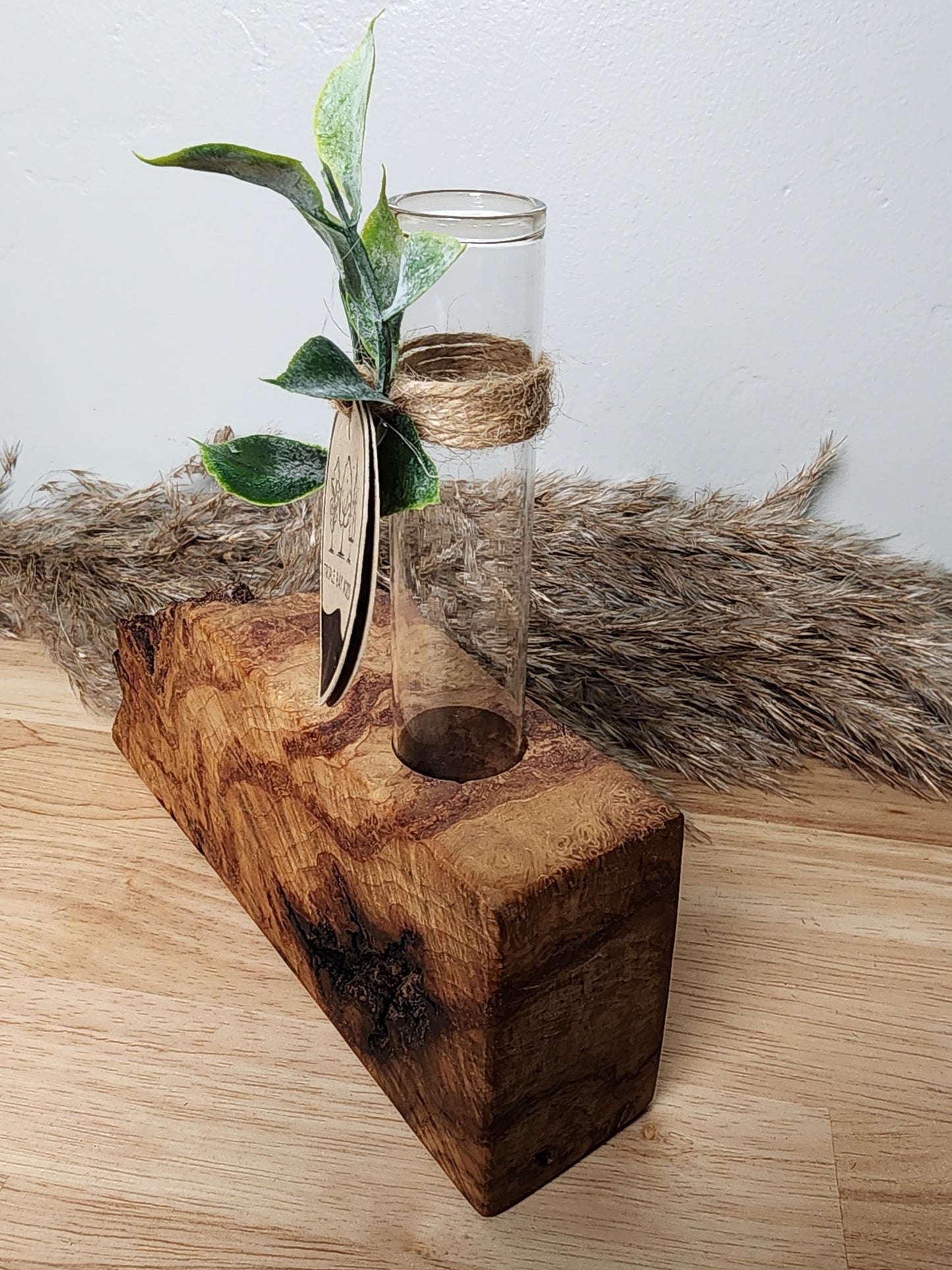 Live Edge Curly Maple 1 Plant Propagation Station / Vase