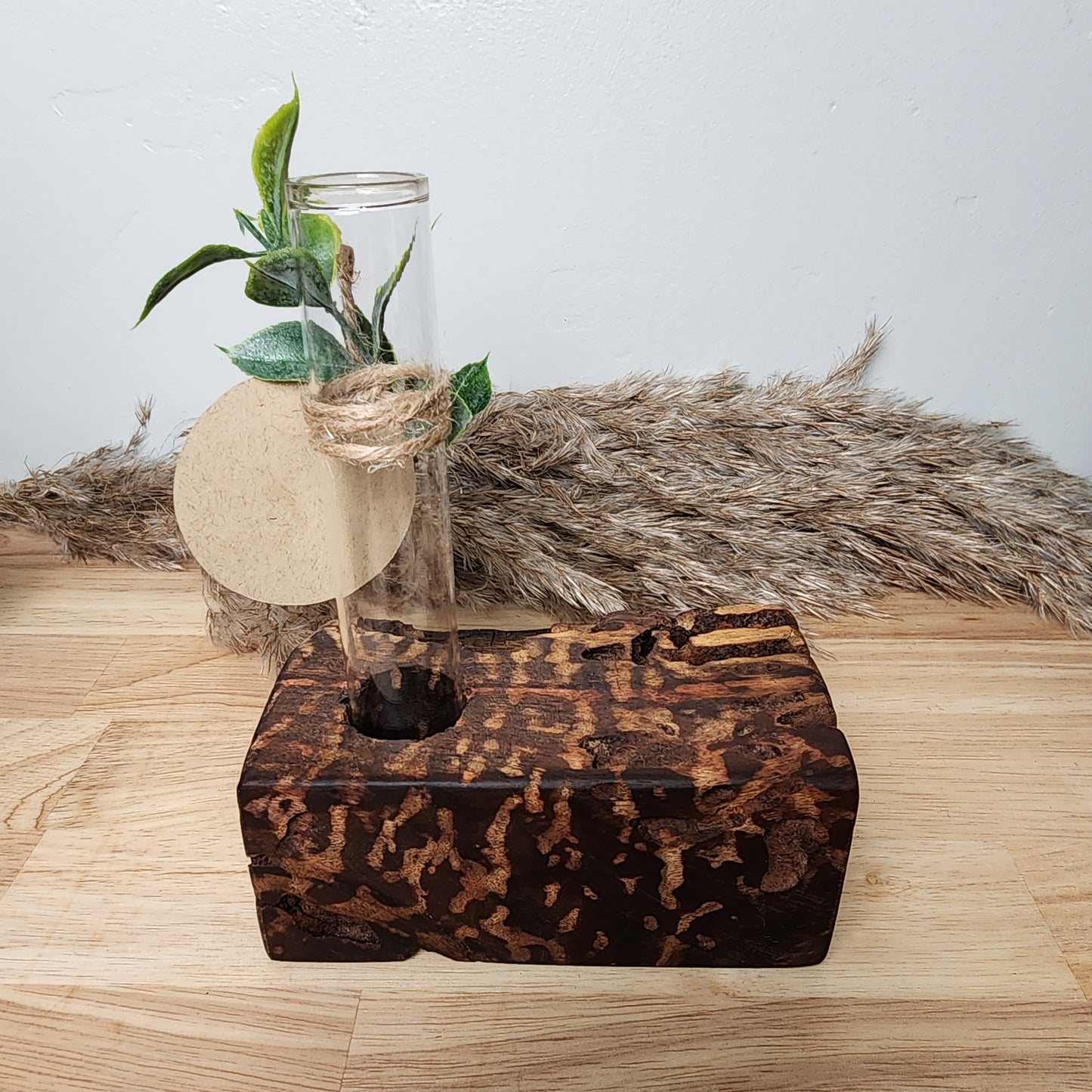 Live Edge Curly Maple 2 Plant Propagation Station / Vase