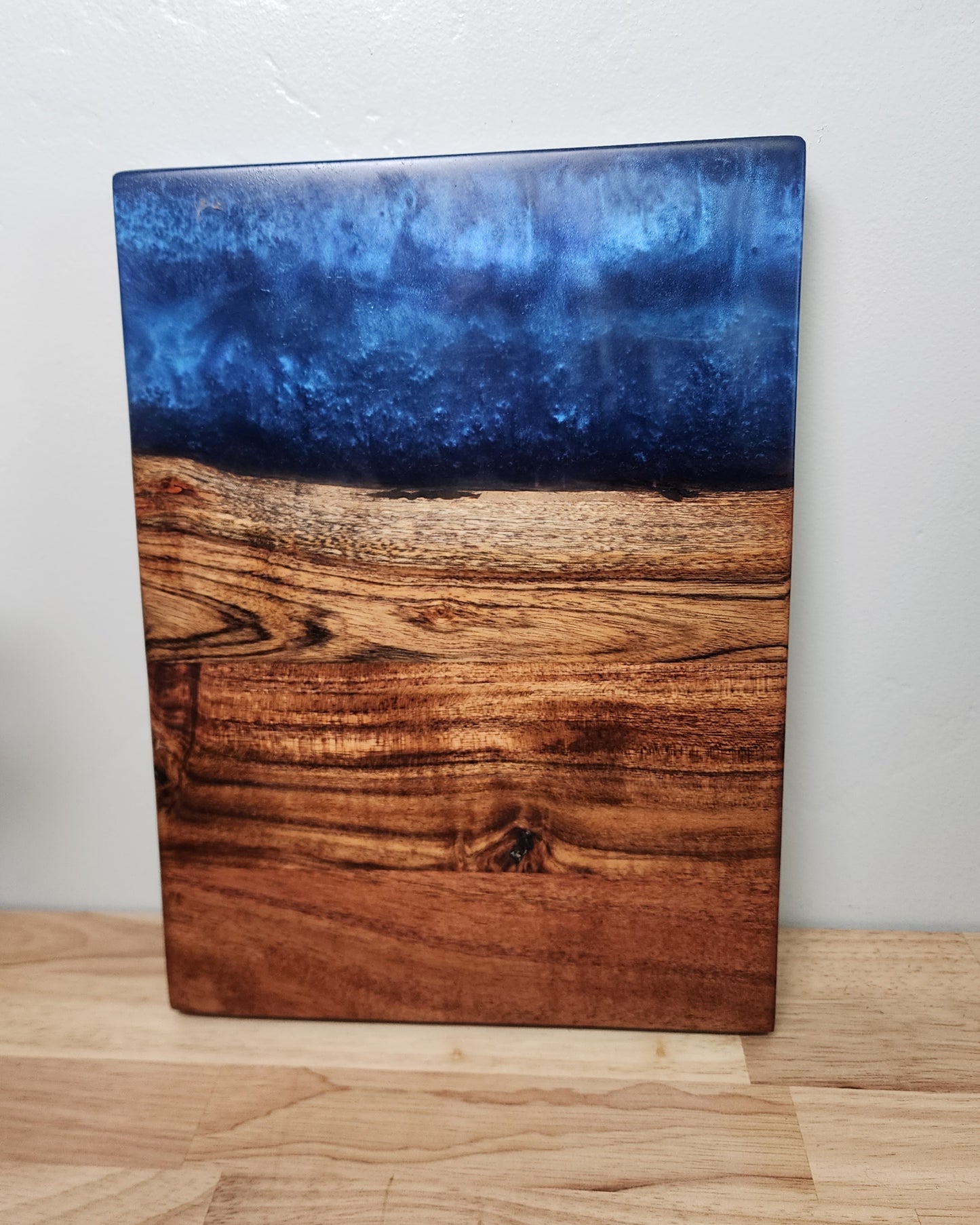 Acacia and Ocean Blue Serving Board