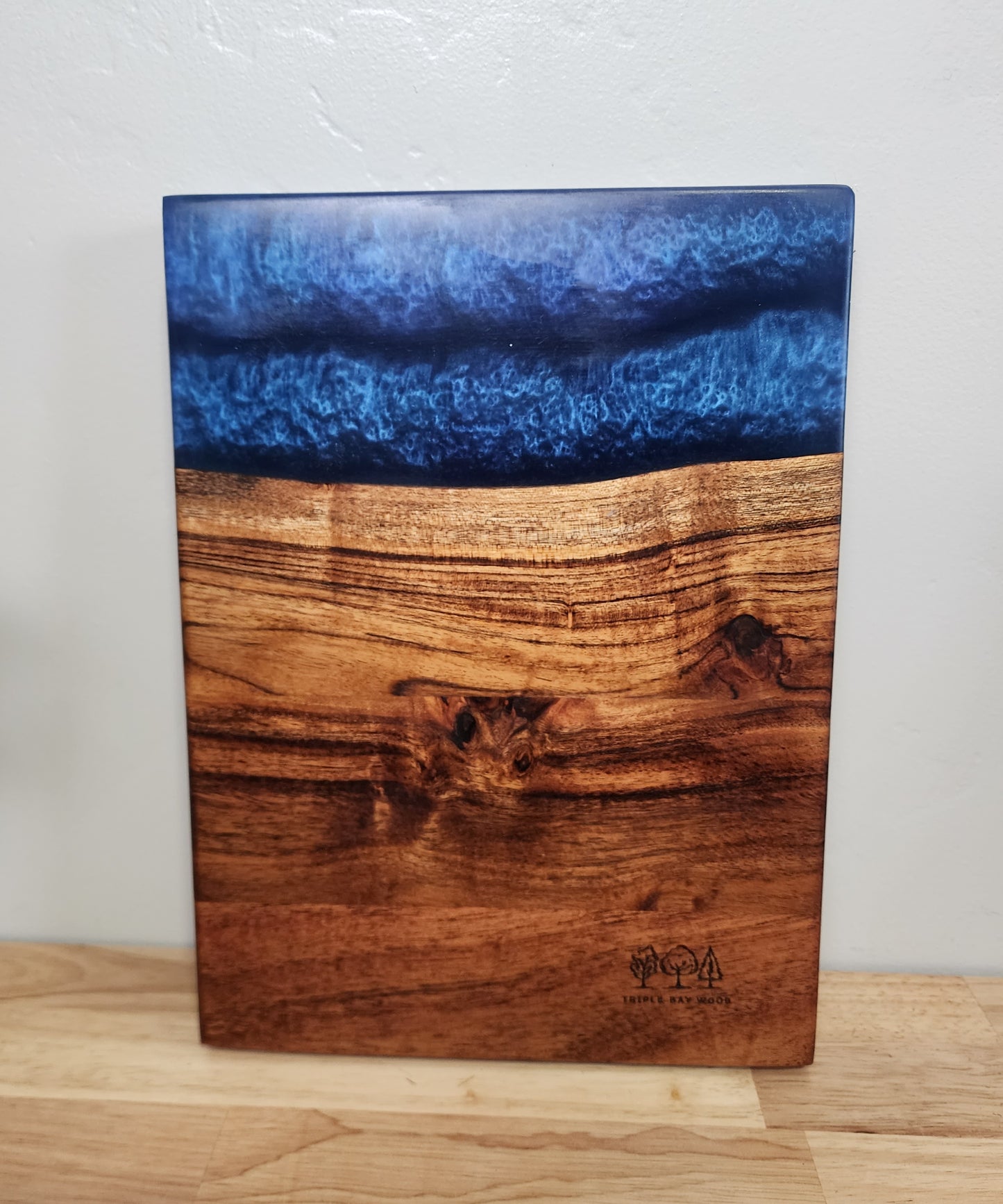 Acacia and Ocean Blue Serving Board