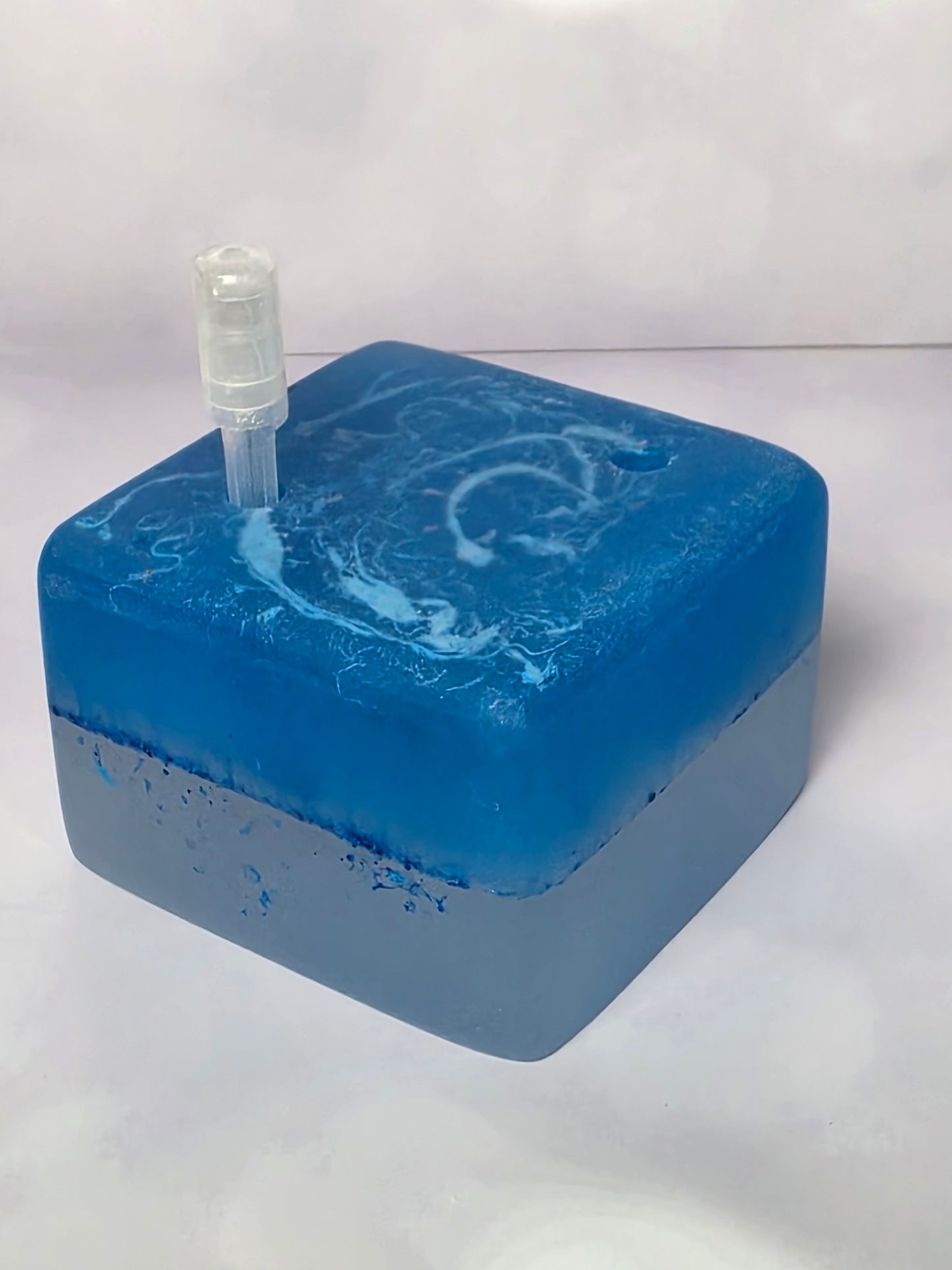 Deep Blue Injection Holder with 2 wells