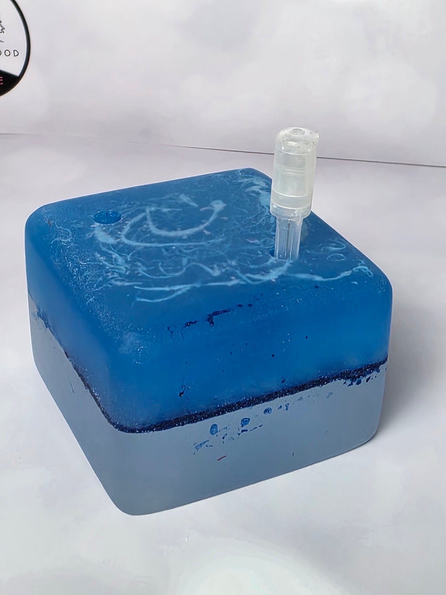 Deep Blue Injection Holder with 2 wells