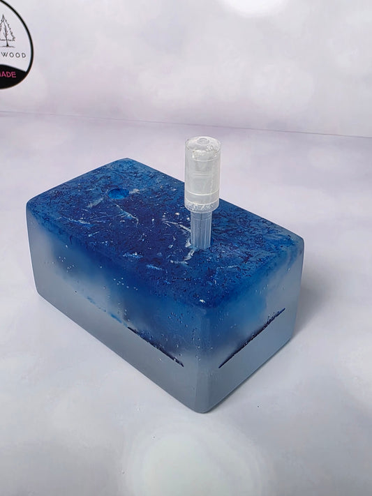 Two Blue  - Injection Holder with 2 Wells