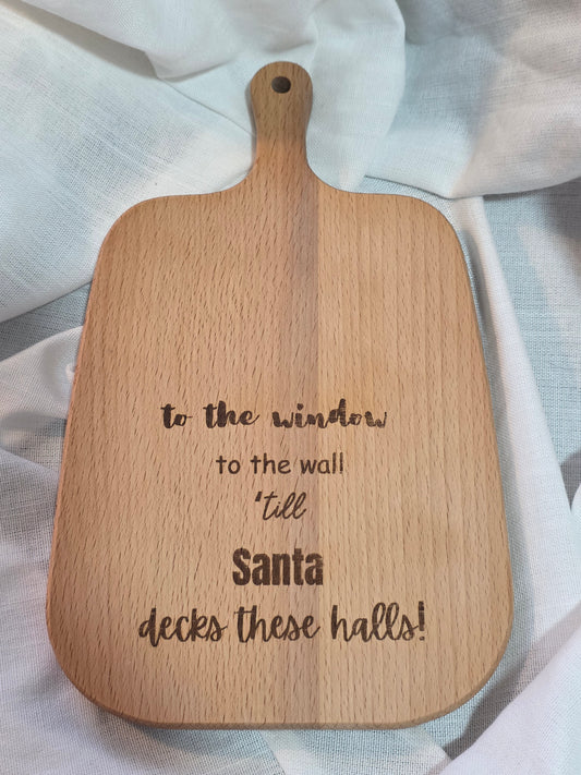 Mini Board - Santa Decks these halls